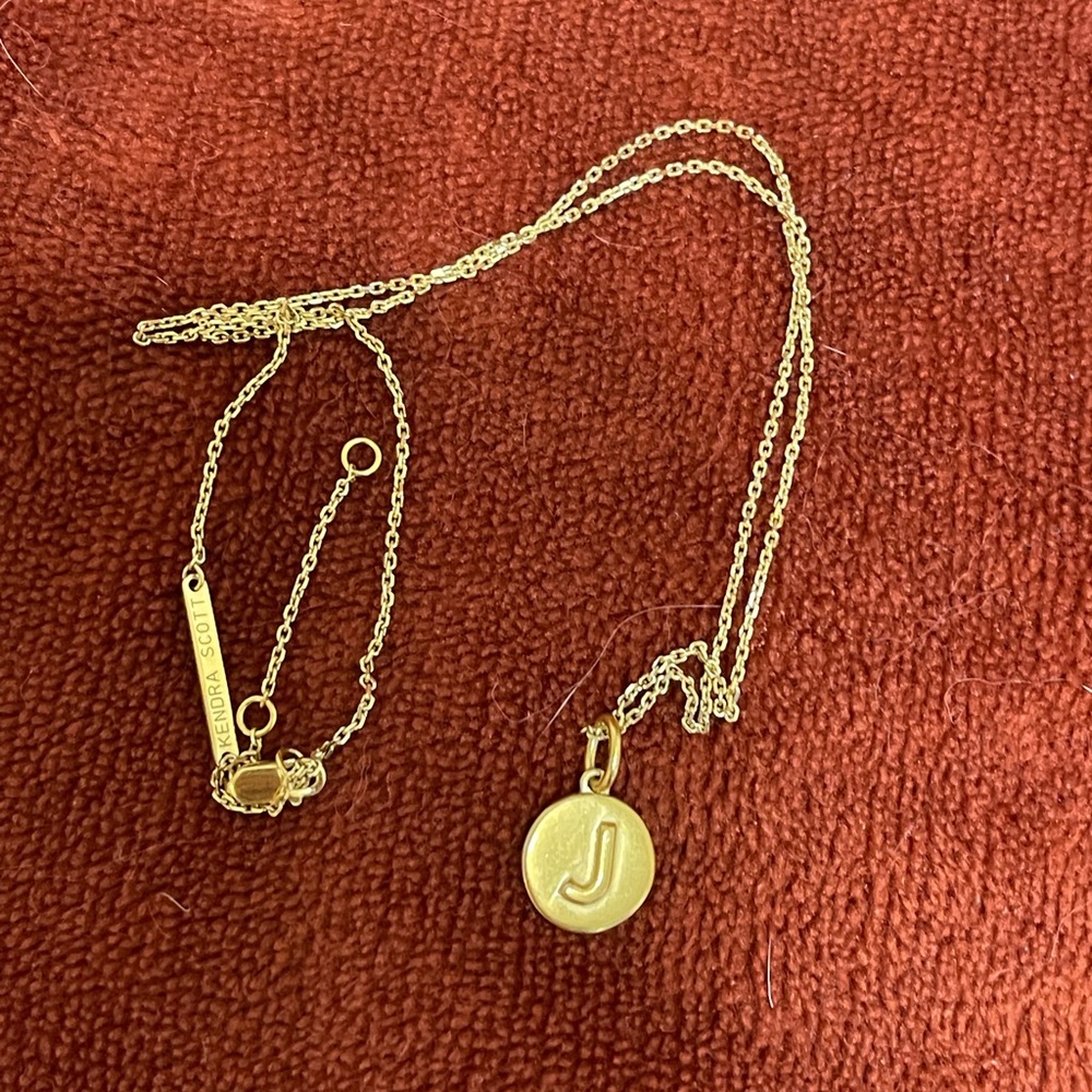 “J” Kendra Scott Necklace